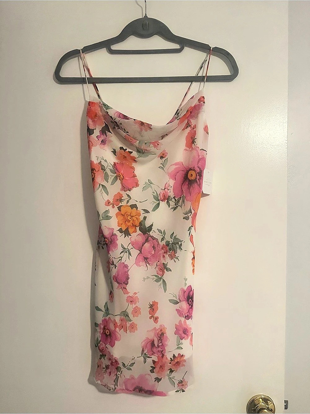 Altar’d State Zayue FF37 Floral Mini Dress in Pink & White Size XS NWT